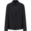 Bluza Y-3 pinstripe zip-up negru
