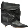 Cizme Isabel Marant 45mm Edrik pointed embossed negru
