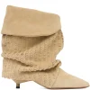 Cizme Isabel Marant Edrik laser-cut bej