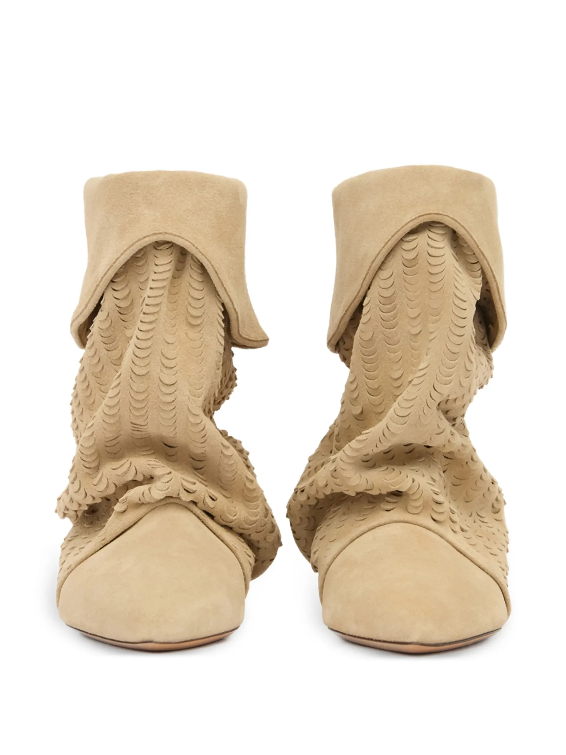 Cizme Isabel Marant Edrik laser-cut bej - imagine 4