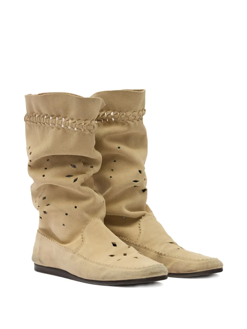 Alternative view of Cizme Isabel Marant tassel cut-out welky bej