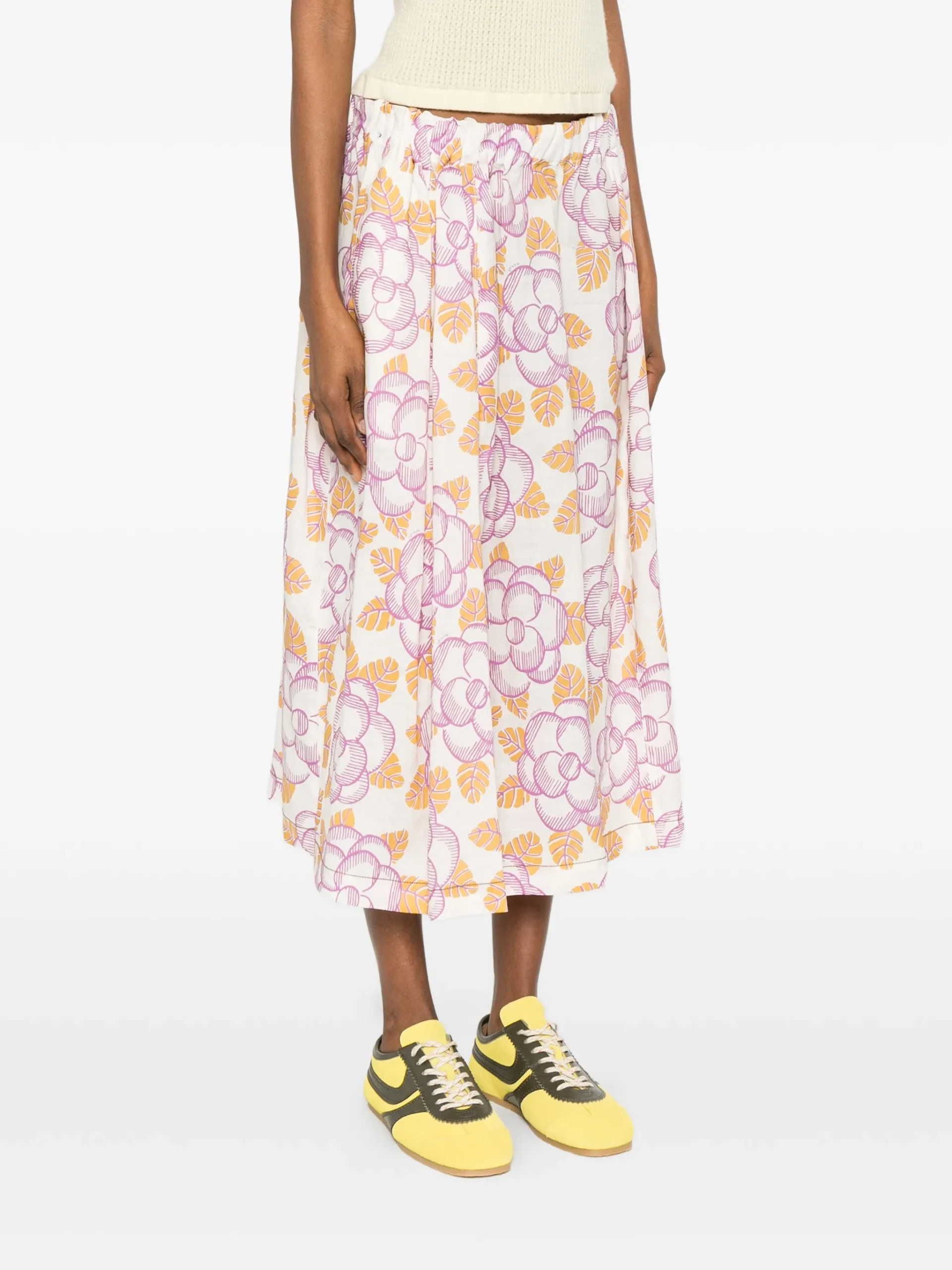 Fusta Marni floral-print multicolor - imagine 5