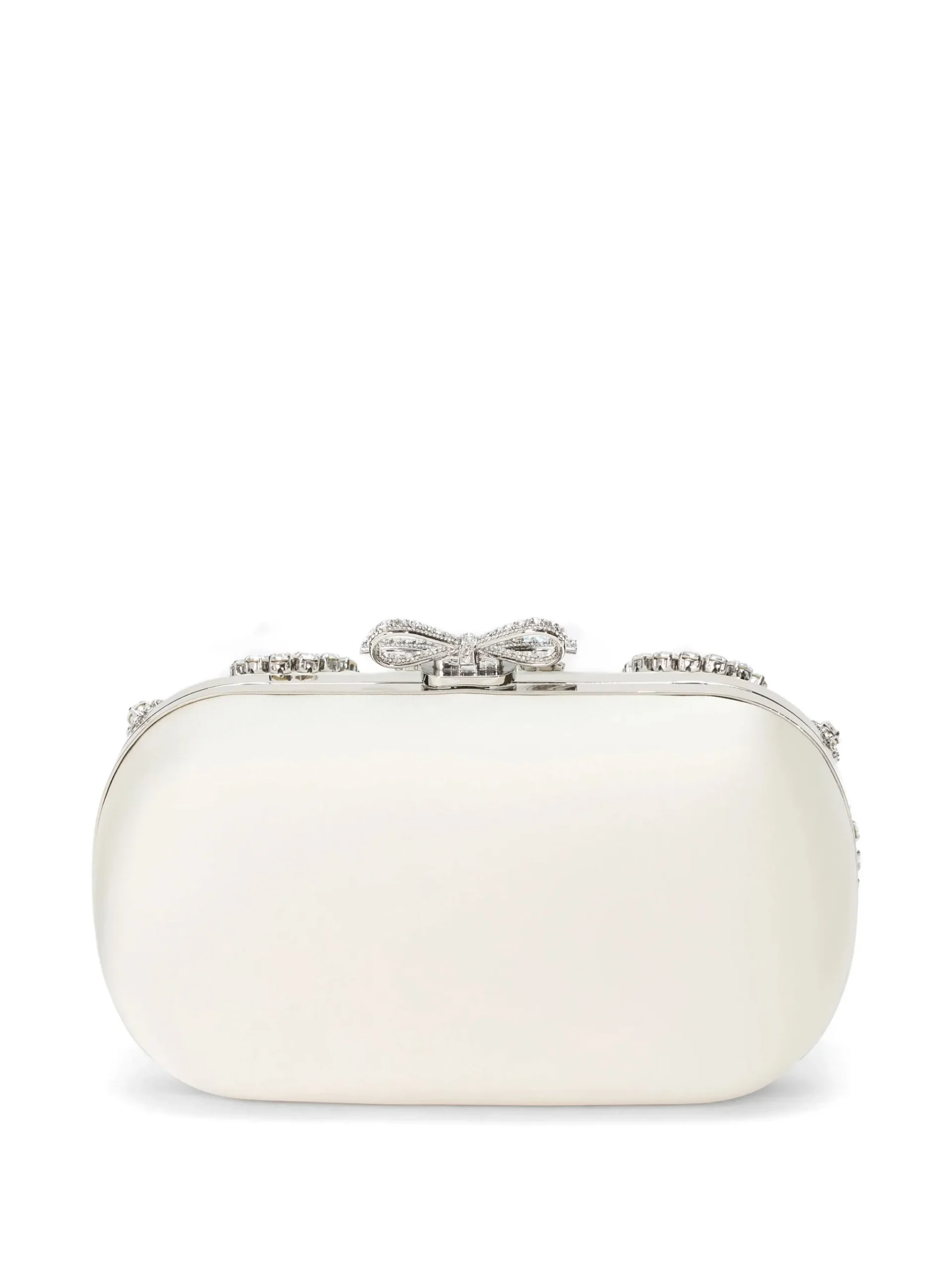 Geanta Self-Portrait embellished clutch crem - imagine 2