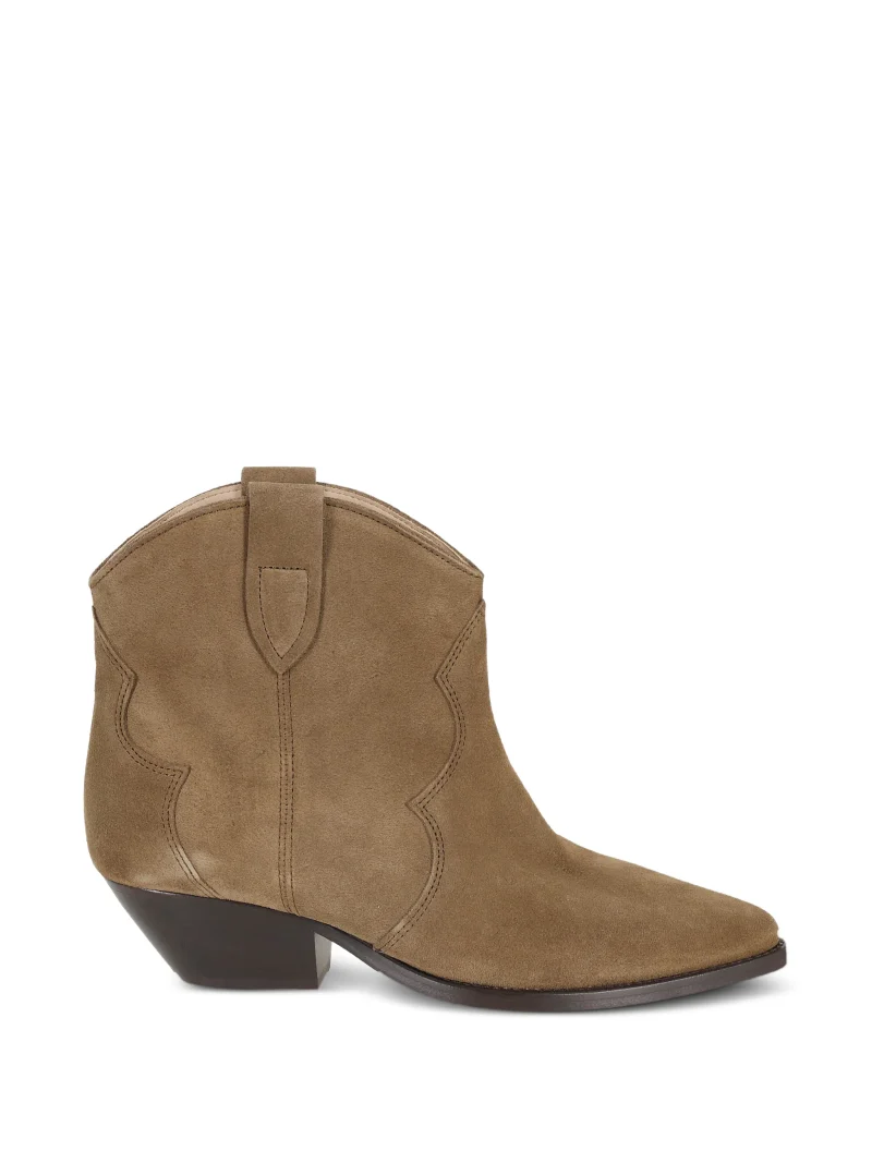 Ghete Isabel Marant tab detail ankle maro