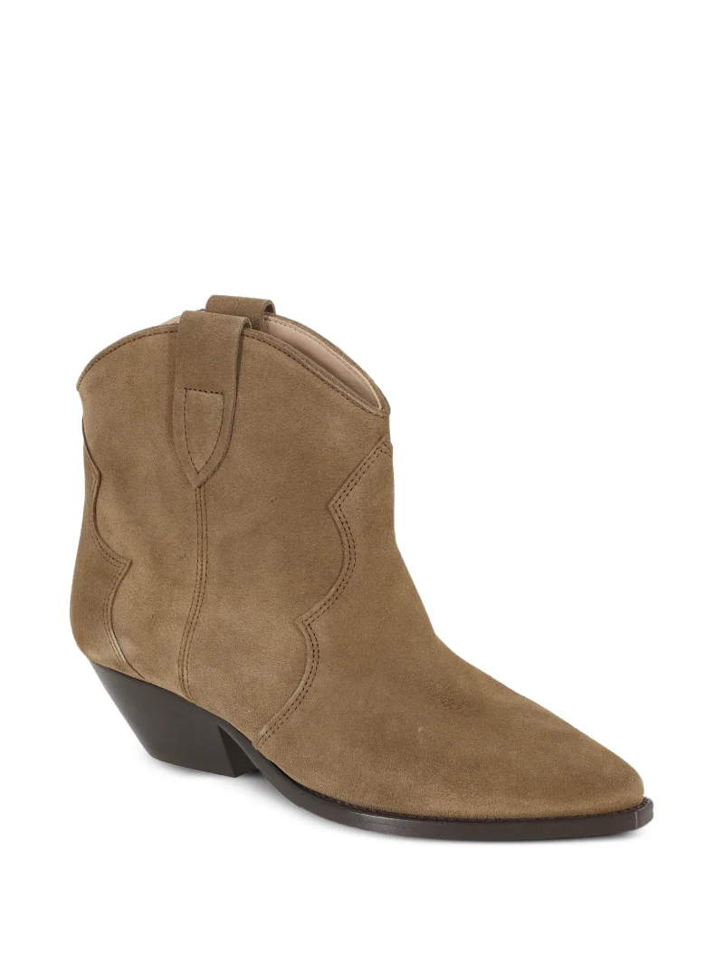 Alternative view of Ghete Isabel Marant tab detail ankle maro