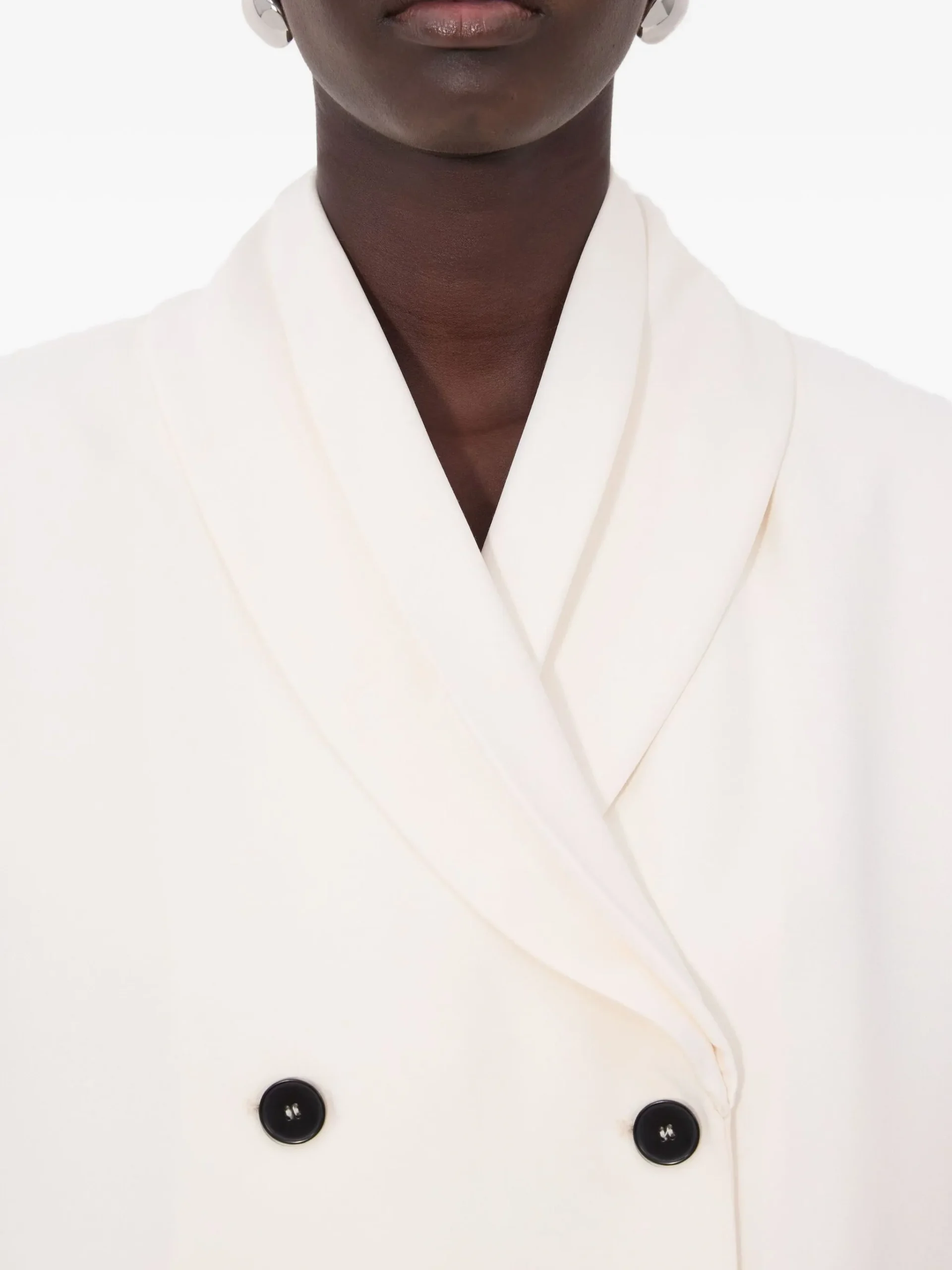 Jacheta LouLou De Saison Jiha double-breasted ecru - imagine 3