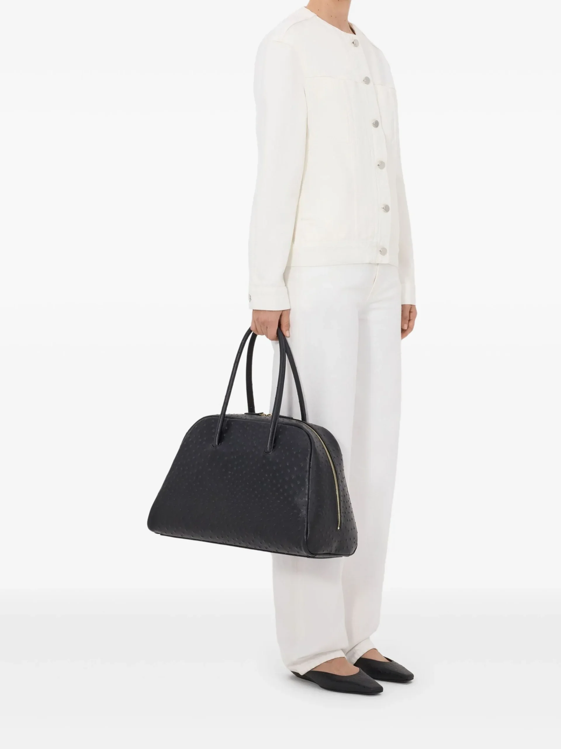 Jacheta LouLou De Saison Rima patch-pocket ecru - imagine 5