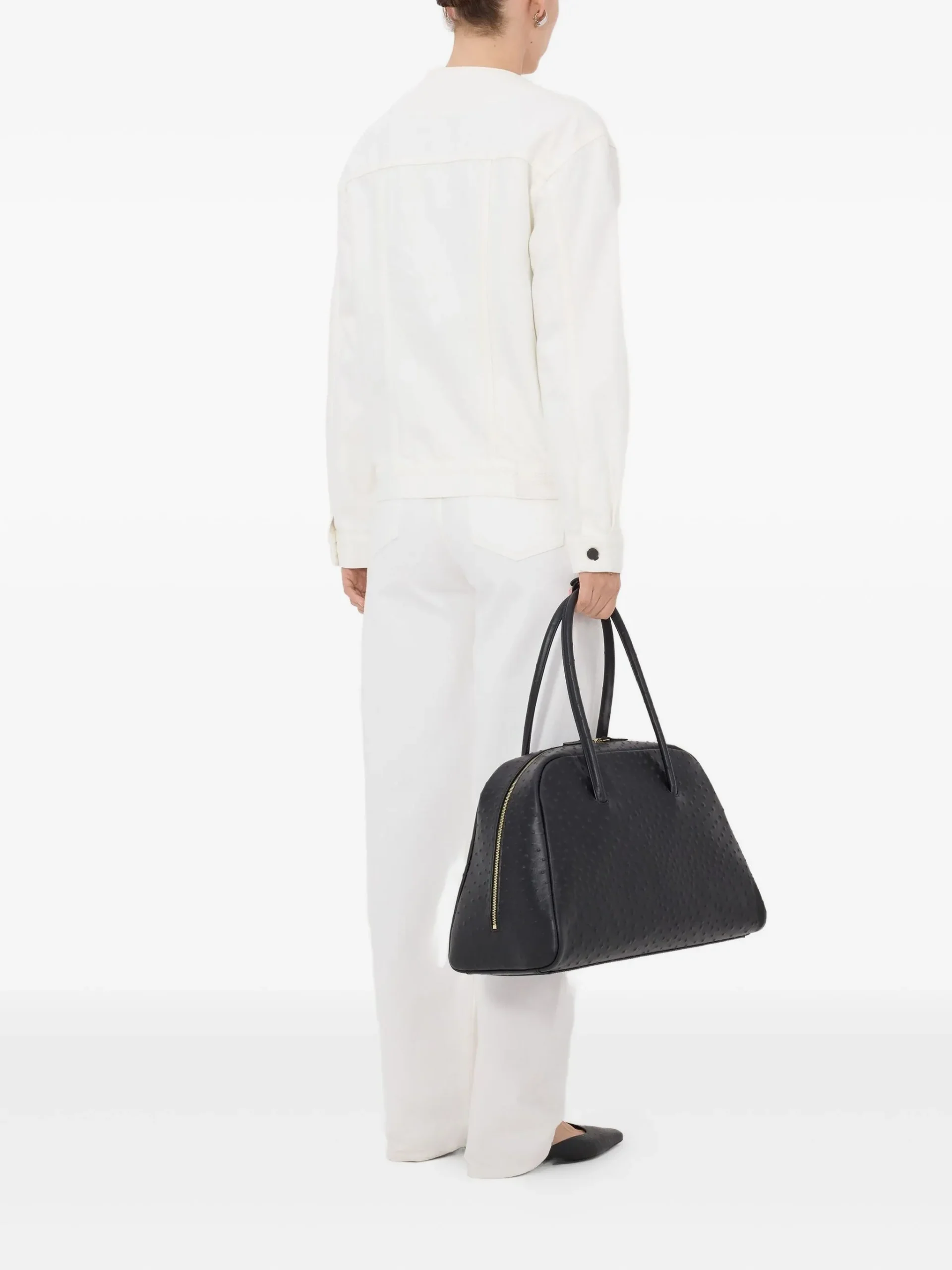 Jacheta LouLou De Saison Rima patch-pocket ecru - imagine 4