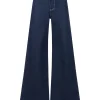 Jeans Marni embroidered-logo albastru