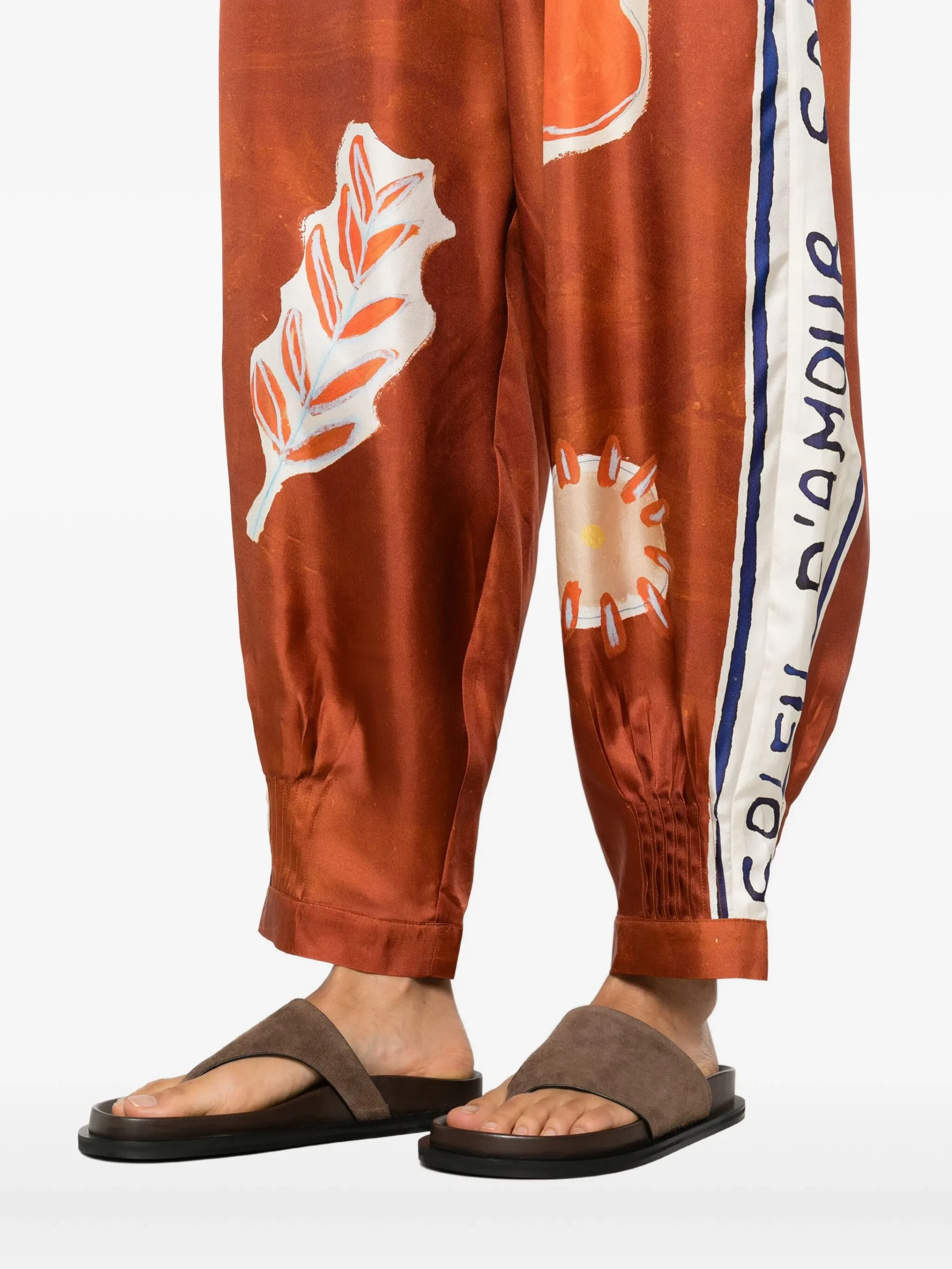 Pantaloni Alemais Soleil D'amour maro - imagine 3