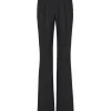 Pantaloni Balmain flared-Leg wool negru