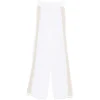 Pantaloni Lorena Antoniazzi side-stripe alb