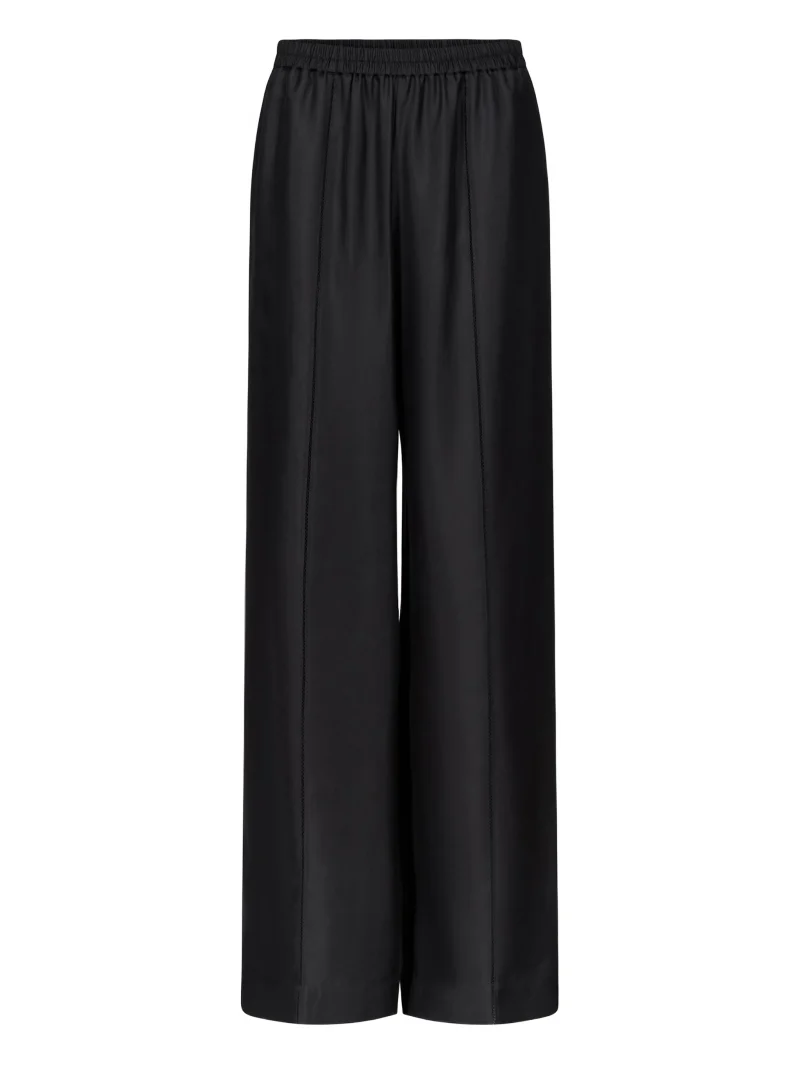 Pantaloni LouLou De Saison LARS lace-stitch negru