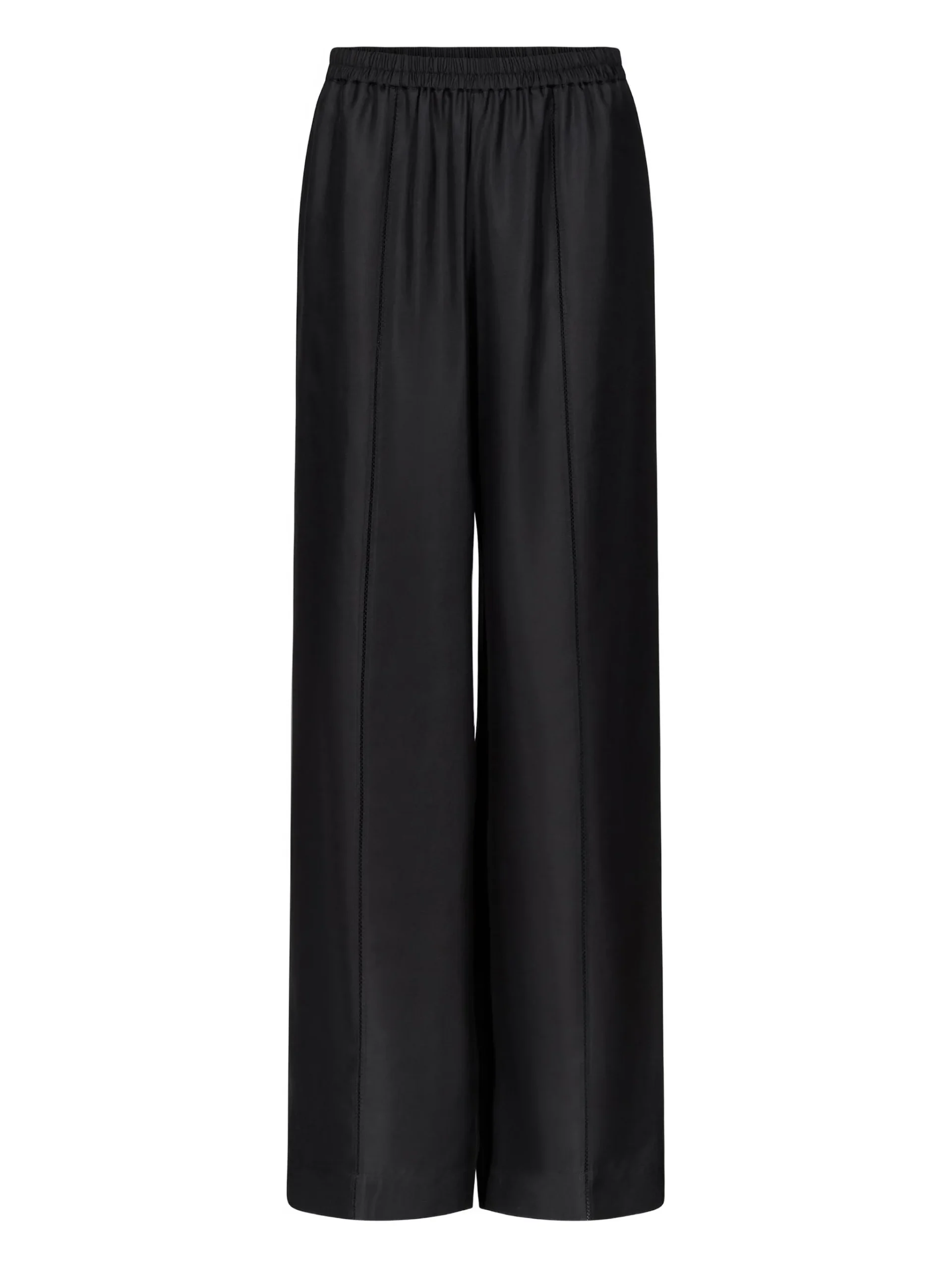 Pantaloni LouLou De Saison LARS lace-stitch negru