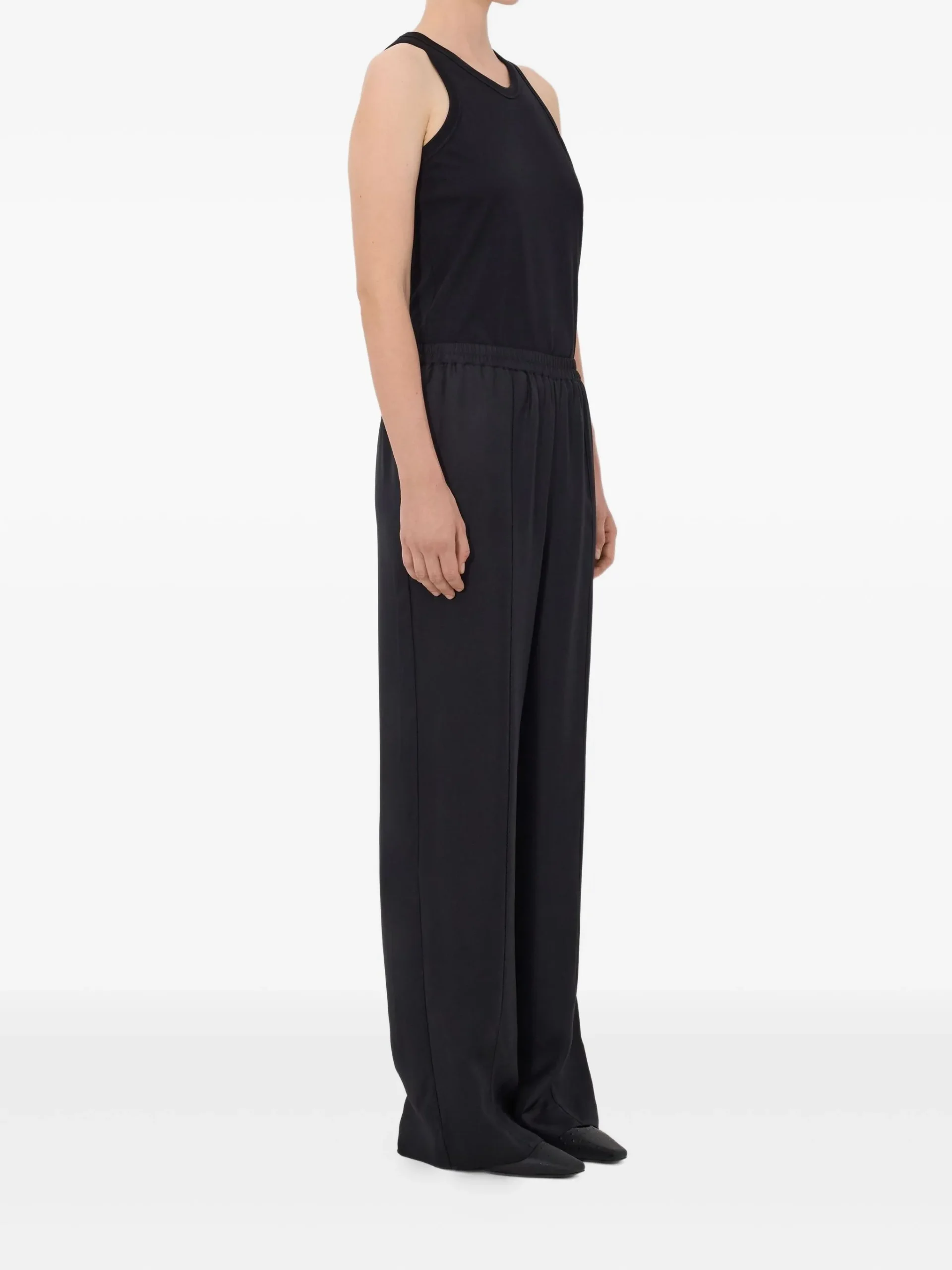 Pantaloni LouLou De Saison LARS lace-stitch negru - imagine 4