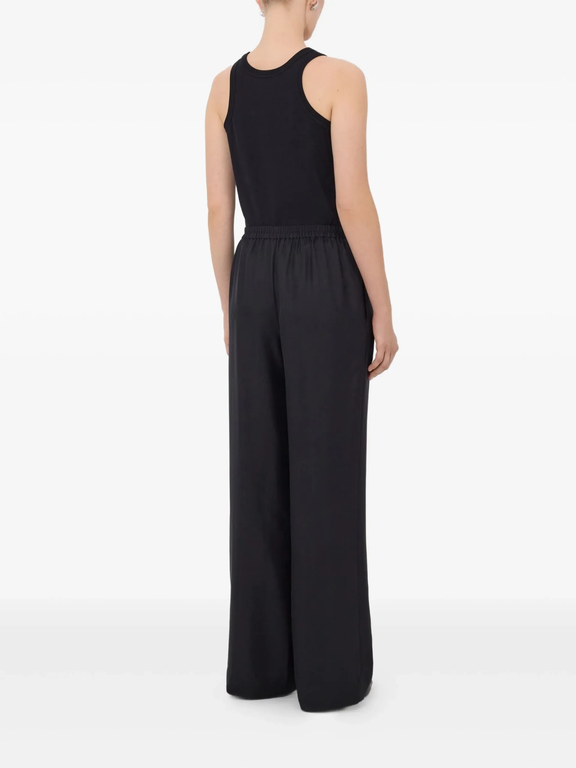 Pantaloni LouLou De Saison LARS lace-stitch negru - imagine 3