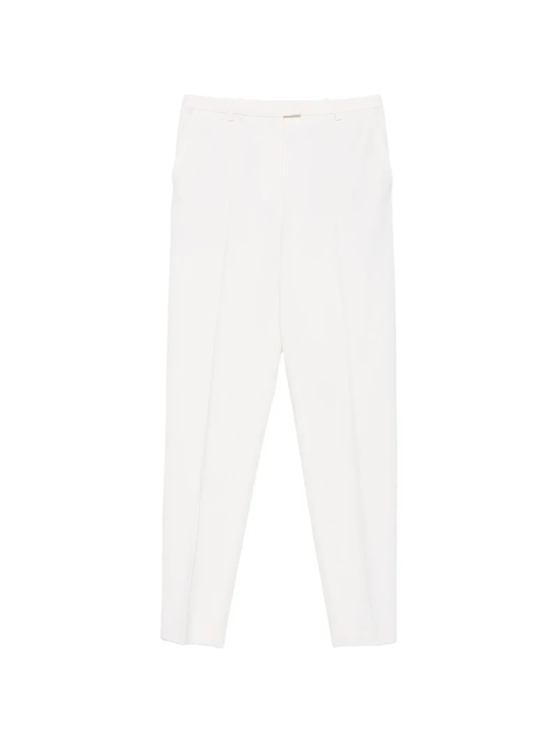 Pantaloni LouLou De Saison pressed-crease straight-leg ecru