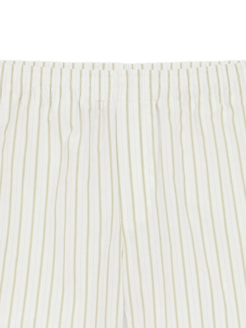 Alternative view of Pantaloni scurti AMI Paris striped-pattern alb
