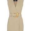 Rochie Balmain Belted blazer bej