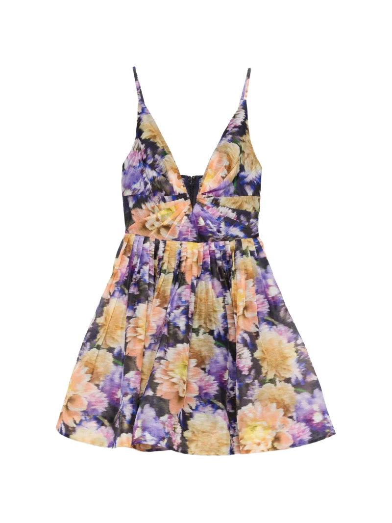 Rochie Zimmermann floral-pattern v-neck multicolor