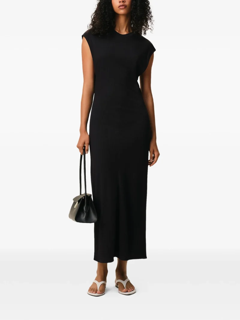 Alternative view of Rochie midi AMI Paris Sleeveless negru