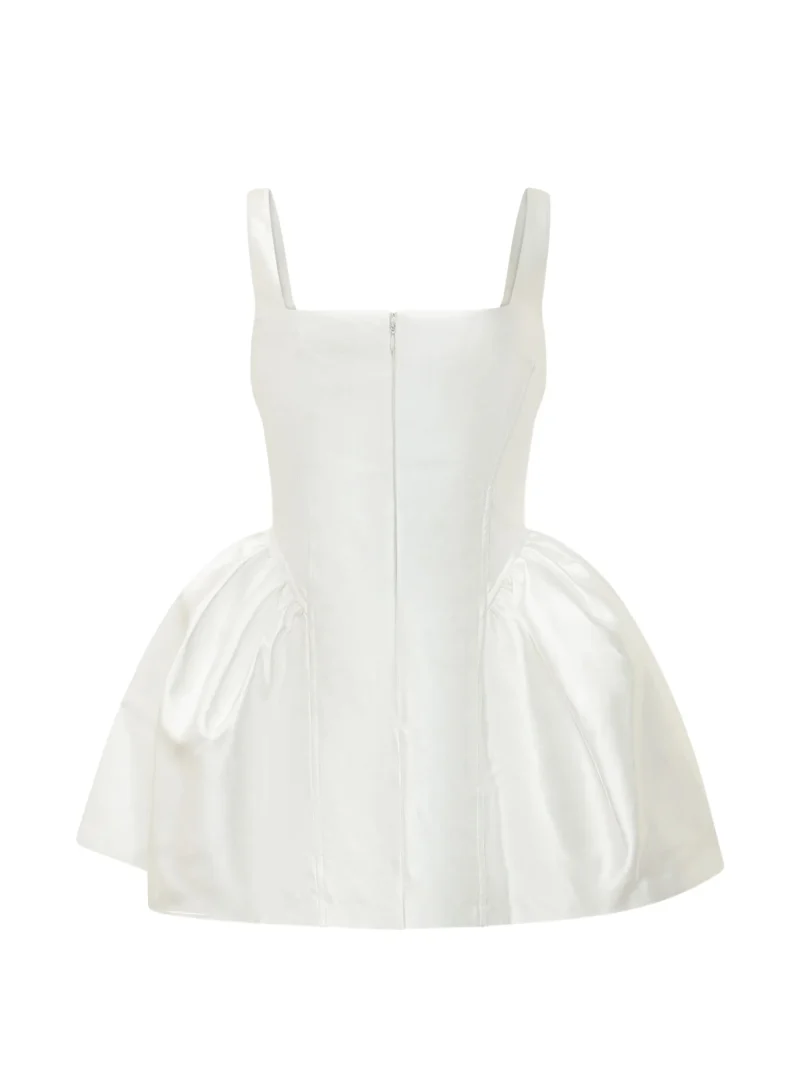 Alternative view of Rochie mini Self-Portrait Flared alb