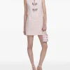 Rochie mini Self-Portrait bow-detail embellished roz