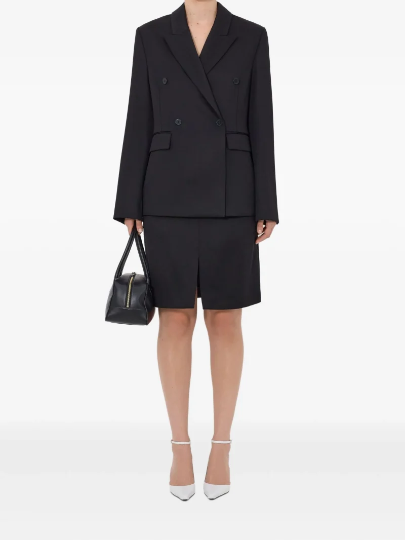 Alternative view of Sacou LouLou De Sain Hornlds double-breasted peak-lapel negru