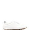 Sneakers Doucal's crystal-embellished leather alb