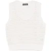 Top Lorena Antoniazzi Open Knit bej