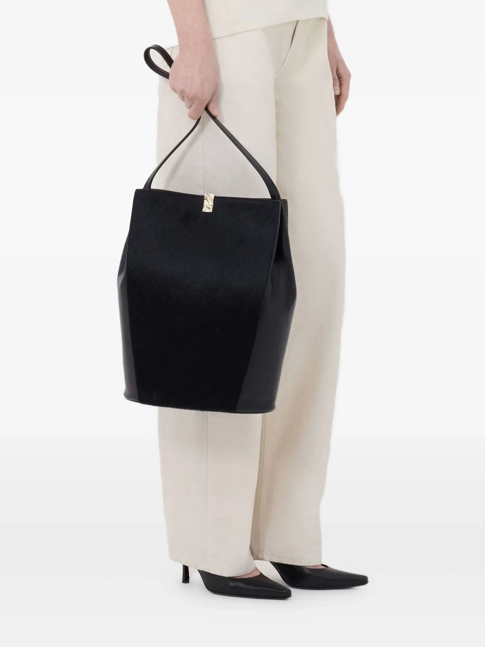 Top LouLou De Saison scoop-neckline tank alb - imagine 4