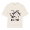Tricou AMI Paris signature-print crem
