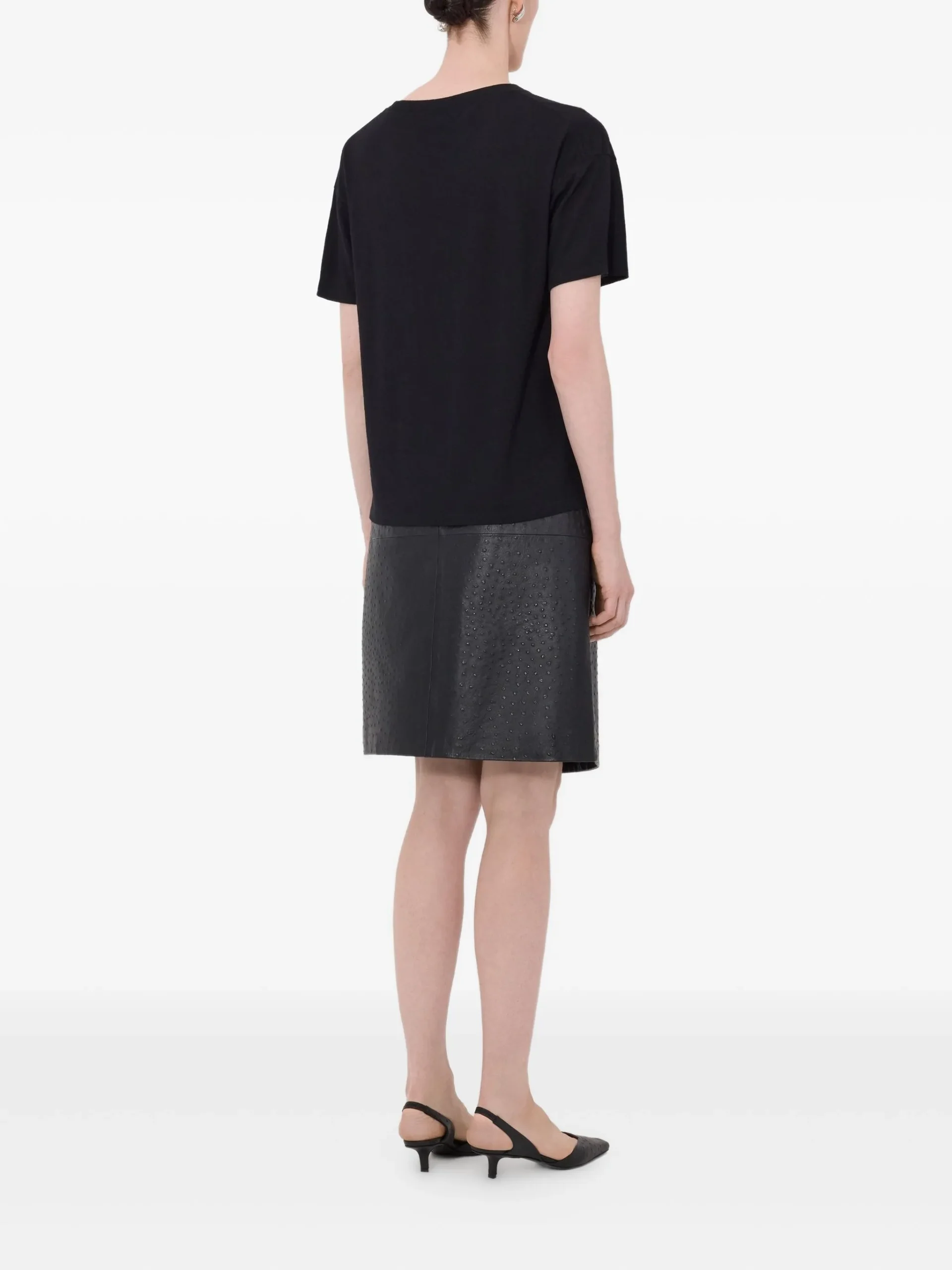 Tricou LouLou De Saison short-sleeve ribbed negru - imagine 4