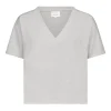 Tricou LouLou De Saison v-neck gri