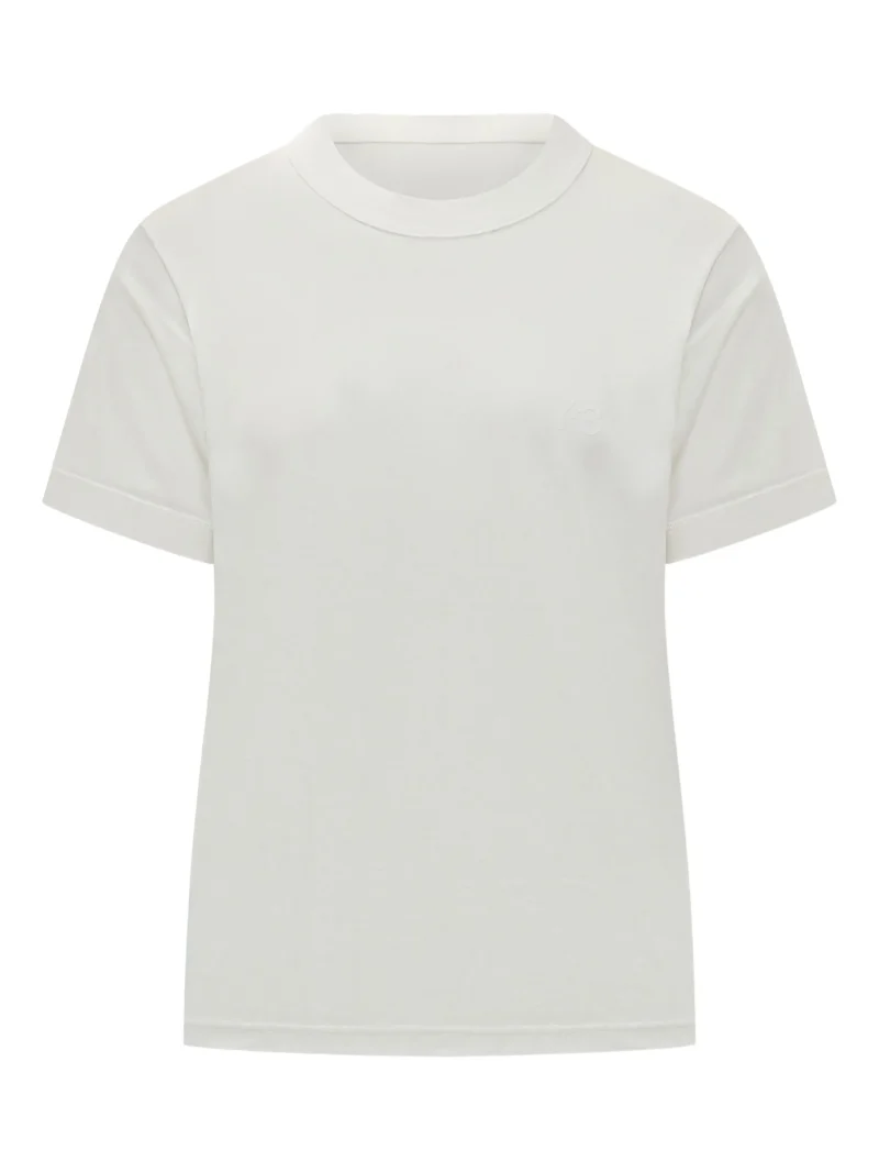 Tricou Y-3 short-sleeve crew-neck alb
