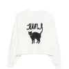 Bluza JUUN.J Cat Print alb