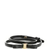 Bratara Ferragamo Mini-Bow Wrap negru