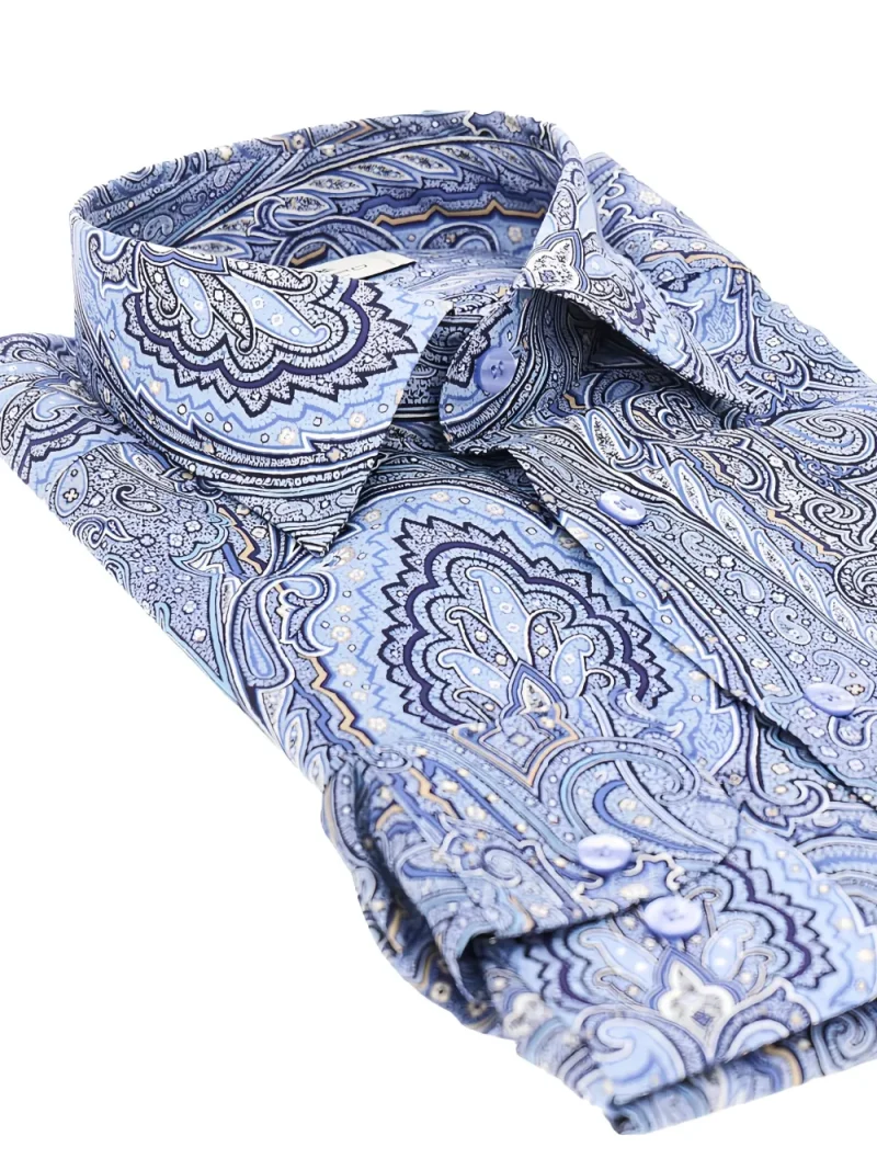 Alternative view of Camasa ETRO Paisley-Print albastru