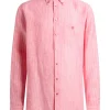 Camasa ETRO Striped Linen roz