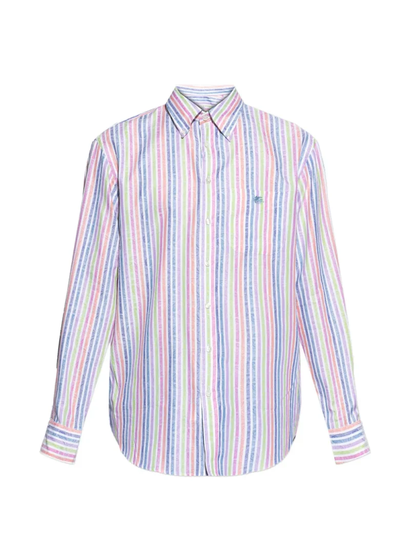 Camasa ETRO Striped Logo multicolor