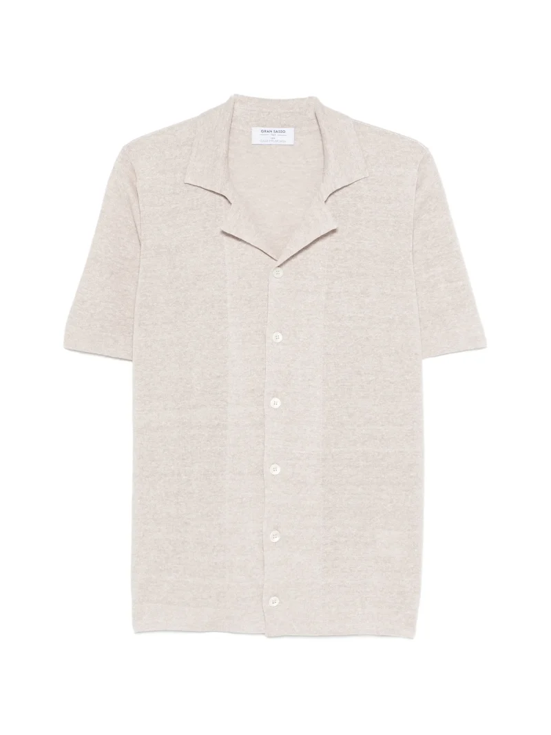 Camasa Gran Sasso Half-Button bej