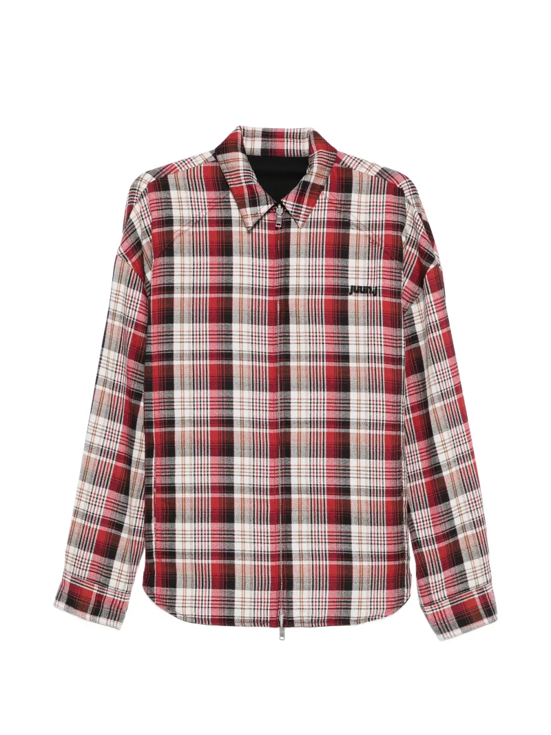 Camasa Juun.J Plaid Zip rosu
