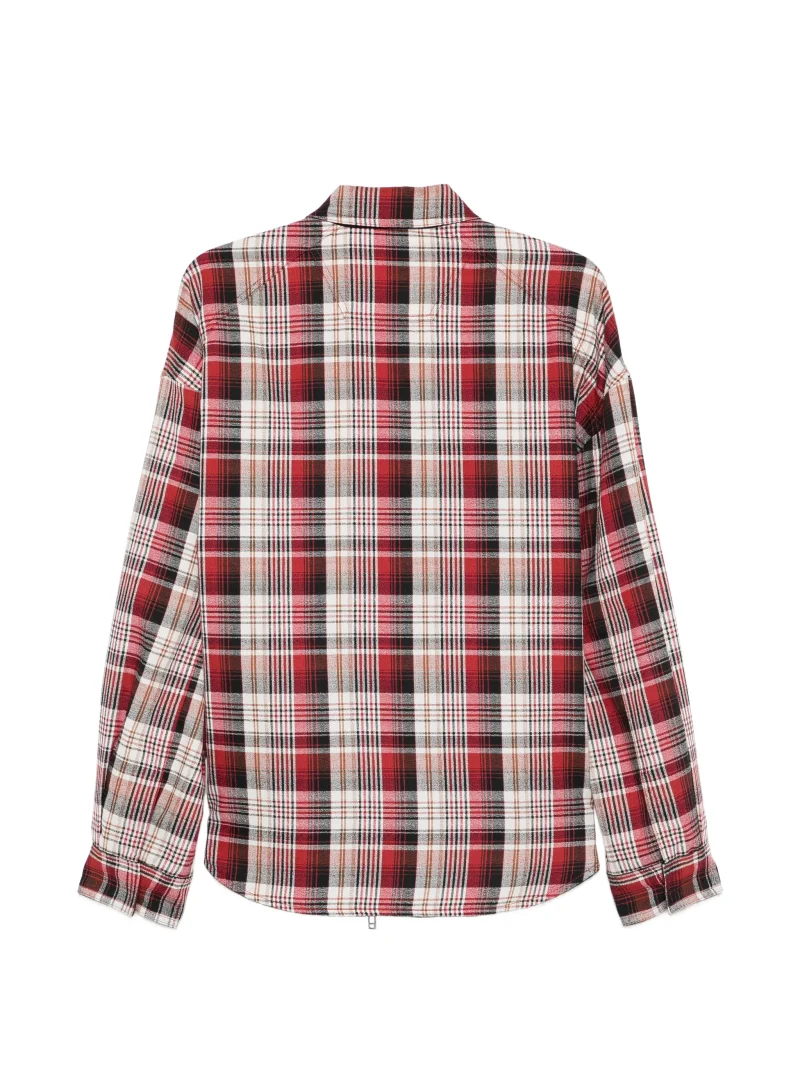 Alternative view of Camasa Juun.J Plaid Zip rosu