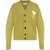 Cardigan AMI Paris Ami de Coeur verde