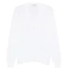 Cardigan Gran Sasso Button-Fastening V-neck alb