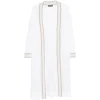Cardigan Lorena Antoniazzi striped-detail long-sleeve alb