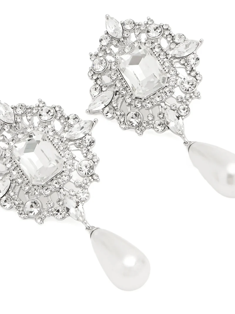 Alternative view of Cercei Self-Portrait Crystal Drop argintiu
