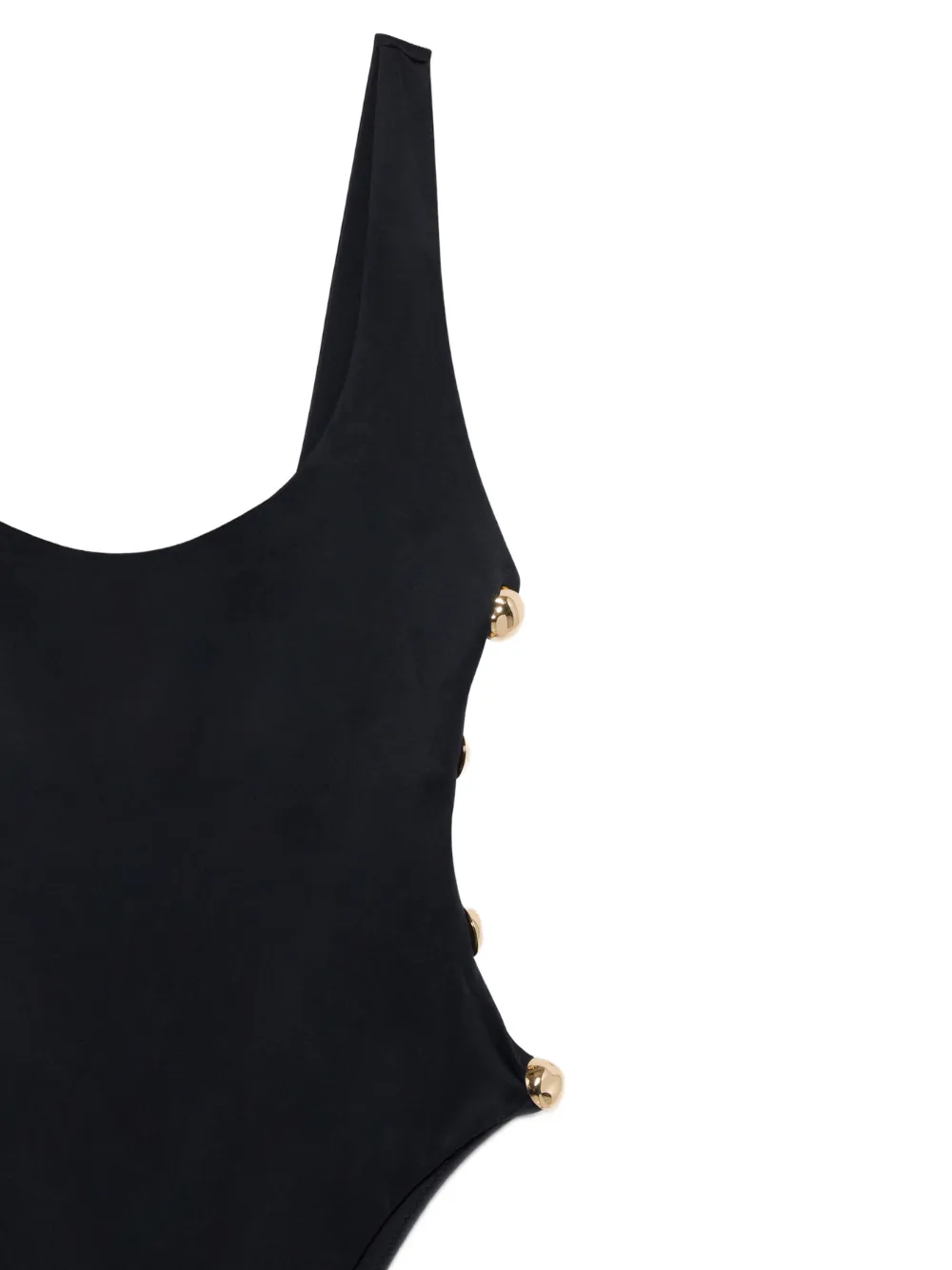 Costum de baie Simkhai Mona Scoop-Neck negru - imagine 2