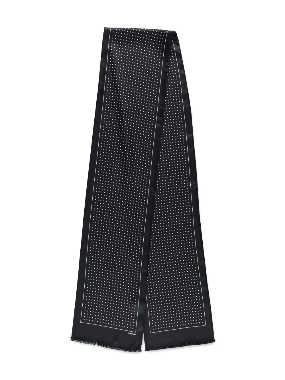 Esarfa TOM FORD Polka-Dot negru