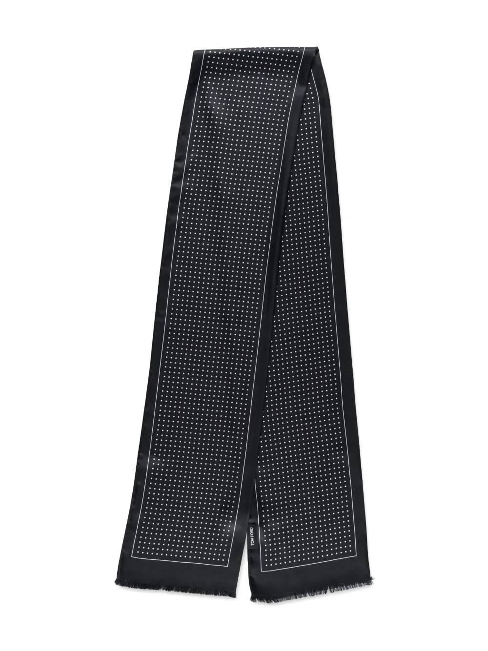 Esarfa TOM FORD Polka-Dot negru - imagine 2